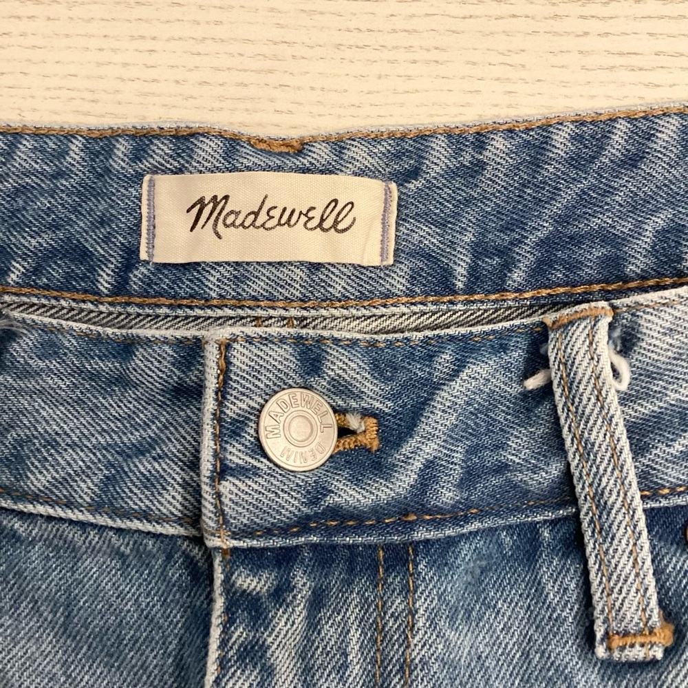 Madewell Relaxed 30 (US 10) Denim Distressed Shorts Women’s High Rise ND697 - Picture 8 of 14